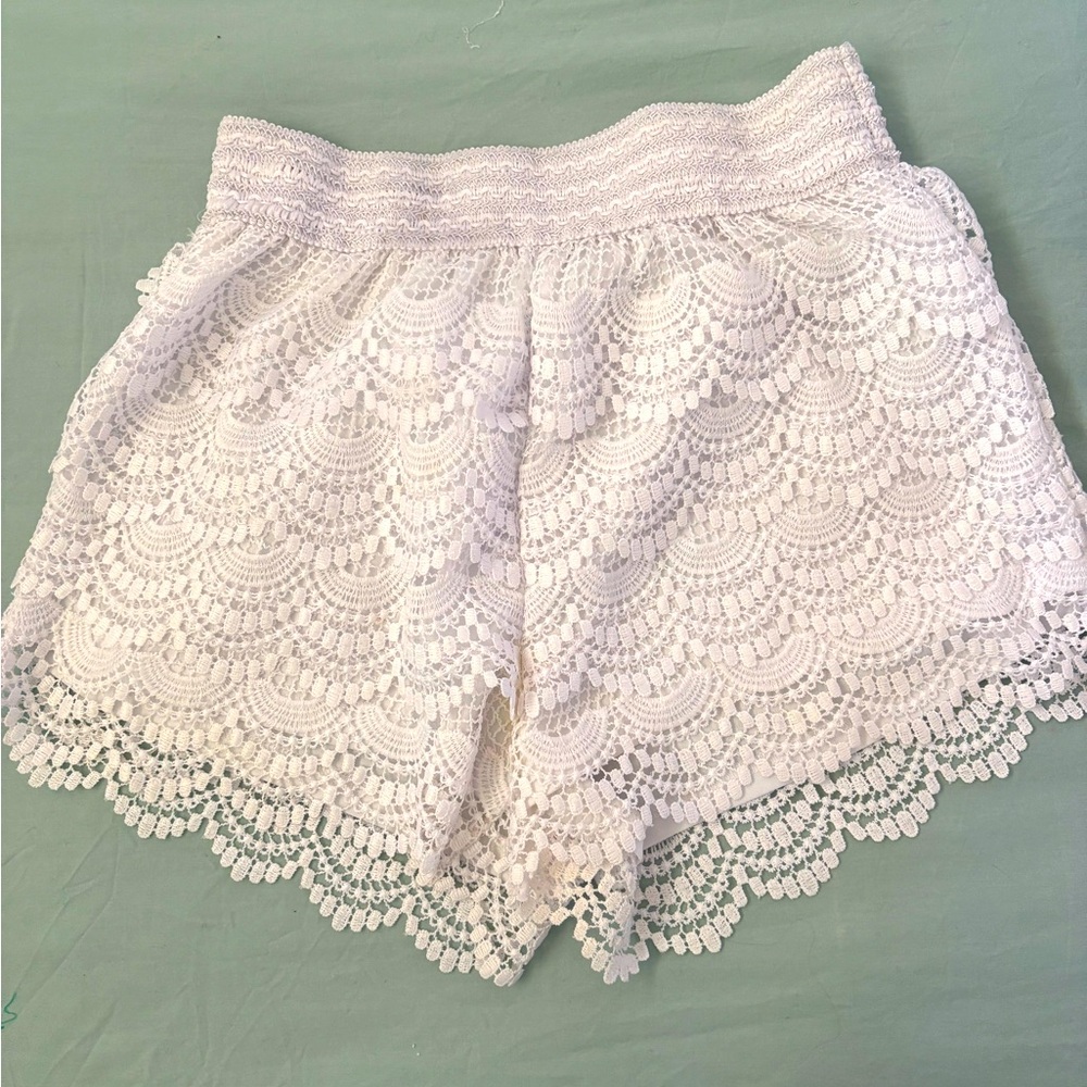 Lace Coverup Shorts